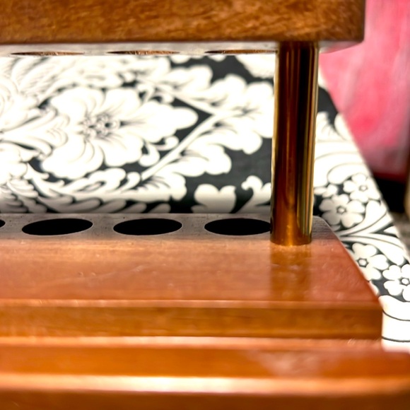 Elegant Walnut Office pen organizer, pen holder and phone tablet holder - Picture 2 of 2